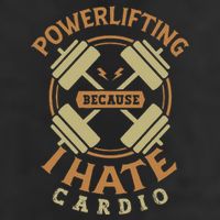 Powerlifting because I hate cardio for a Gym weightlifting 25L Jumbo Tote