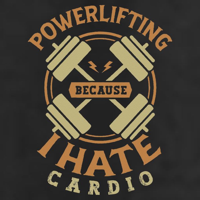 Powerlifting because I hate cardio for a Gym weightlifting 25L Jumbo Tote
