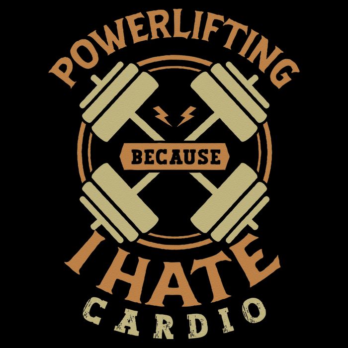 Powerlifting because I hate cardio for a Gym weightlifting Cropped Pullover Crew