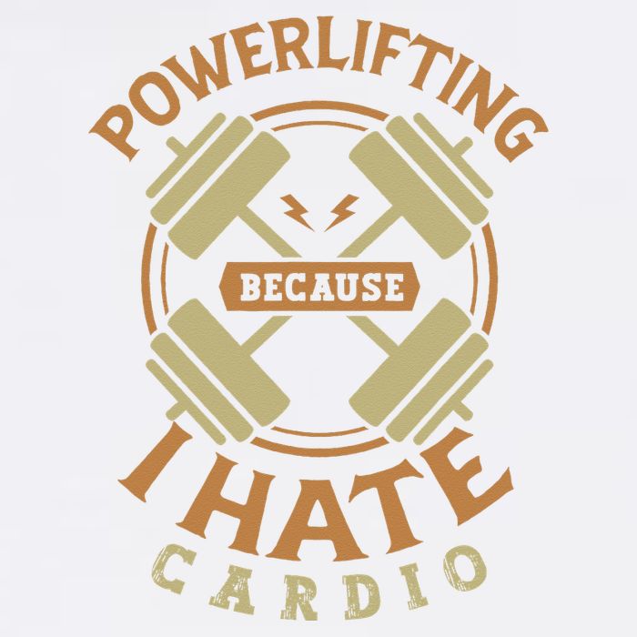 Powerlifting because I hate cardio for a Gym weightlifting Garment-Dyed Sweatshirt