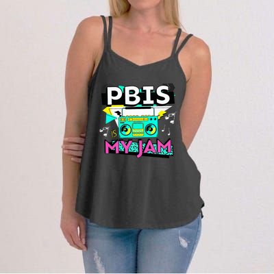 Positive Behavior Interventions And Supports Pbis Is My Jam Women's Strappy Tank