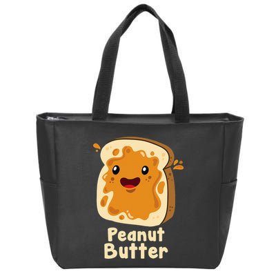 Peanut Butter & Jelly Matching Couple Halloween Best Friends Zip Tote Bag