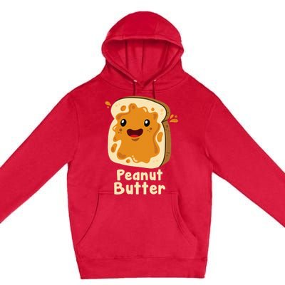 Peanut Butter & Jelly Matching Couple Halloween Best Friends Premium Pullover Hoodie