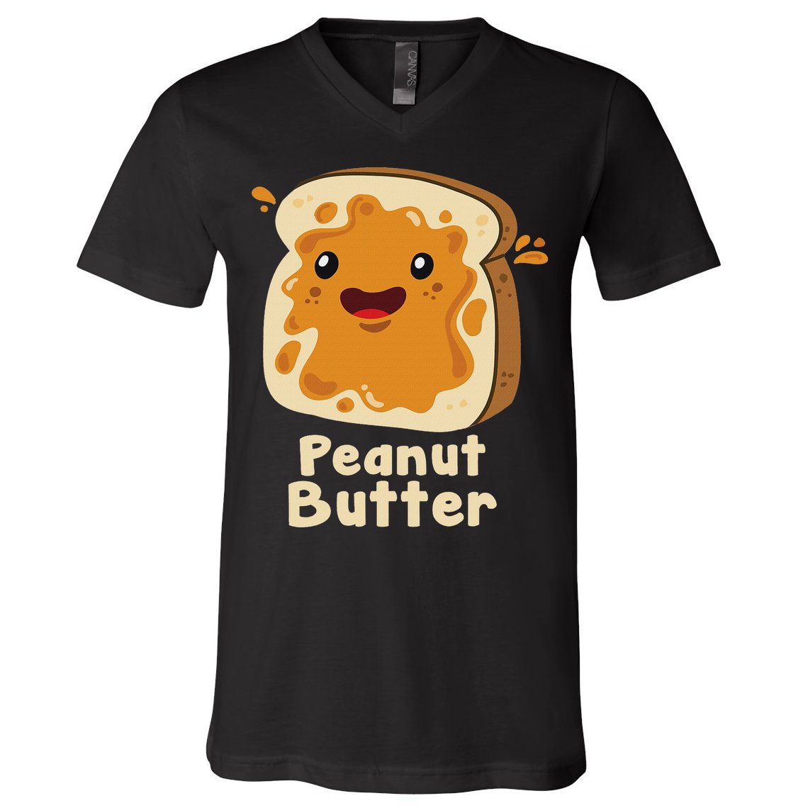 Peanut Butter & Jelly Matching Couple Halloween Best Friends V-Neck T-Shirt