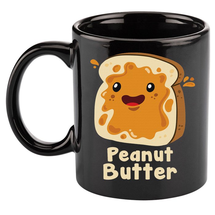 Peanut Butter & Jelly Matching Couple Halloween Best Friends 11oz C Handle Ceramic Mug
