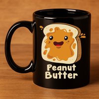 Peanut Butter & Jelly Matching Couple Halloween Best Friends 11oz C Handle Ceramic Mug