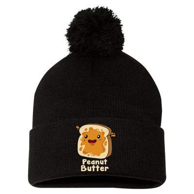 Peanut Butter & Jelly Matching Couple Halloween Best Friends Pom Pom 12in Knit Beanie