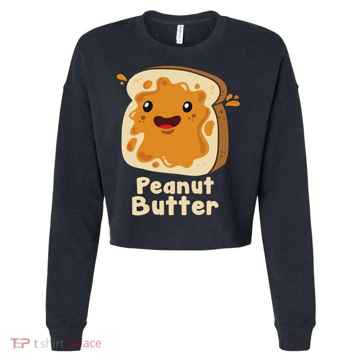 Peanut Butter & Jelly Matching Couple Halloween Best Friends Cropped Pullover Crew