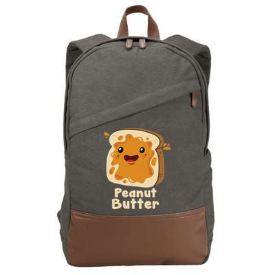 Peanut Butter & Jelly Matching Couple Halloween Best Friends Cotton Canvas Backpack