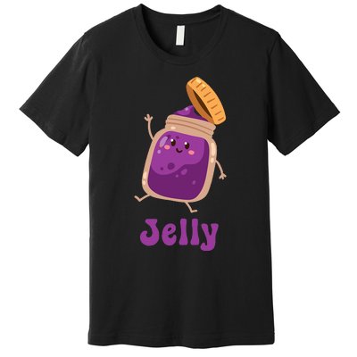 Peanut Butter & Jelly Matching Couple Halloween Best Friends Premium T-Shirt