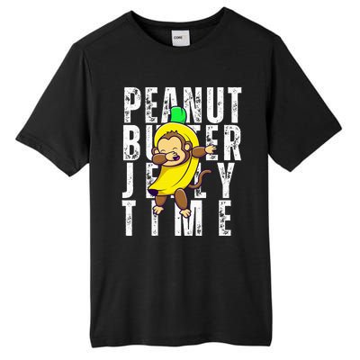 Peanut Butter Jelly Time Monkey Dancing In A Banana Suit Tall Fusion ChromaSoft Performance T-Shirt