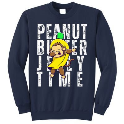 Peanut Butter Jelly Time Monkey Dancing In A Banana Suit Sweatshirt