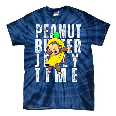 Peanut Butter Jelly Time Monkey Dancing In A Banana Suit Tie-Dye T-Shirt