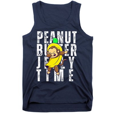 Peanut Butter Jelly Time Monkey Dancing In A Banana Suit Tank Top