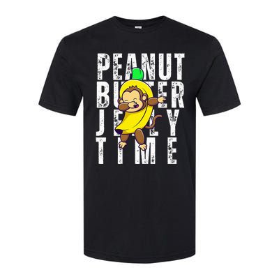 Peanut Butter Jelly Time Monkey Dancing In A Banana Suit Softstyle CVC T-Shirt