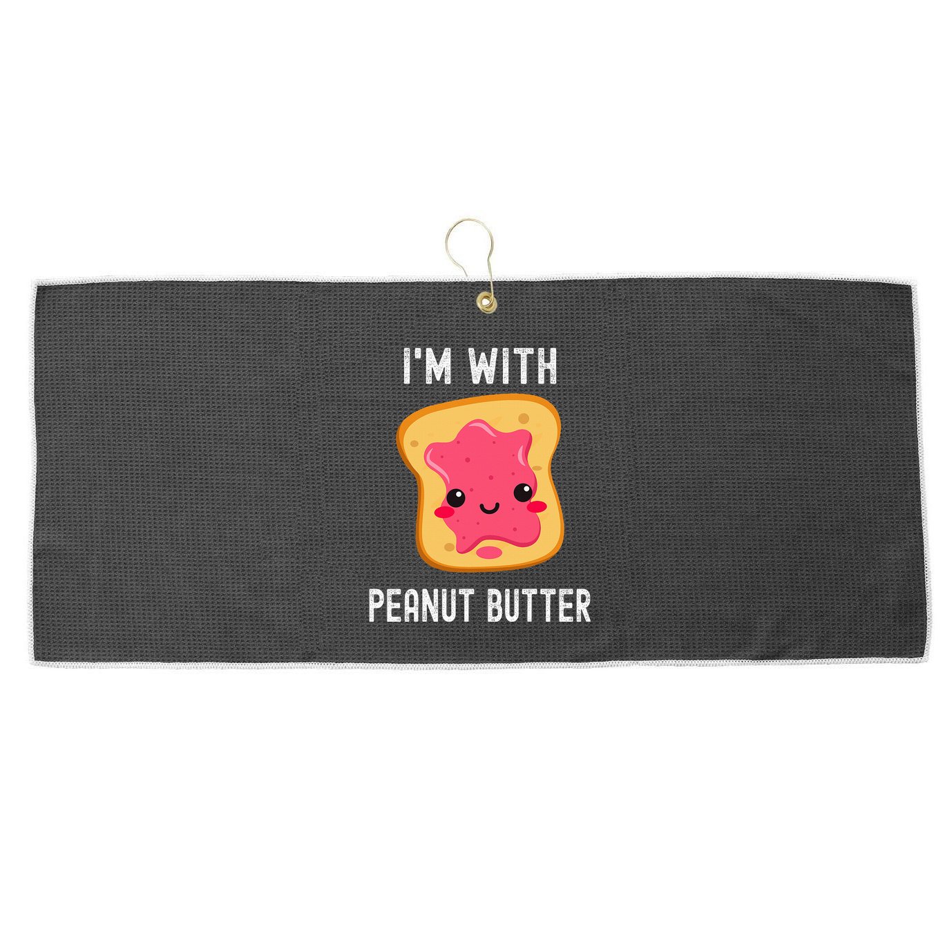 Peanut Butter Jelly Matching Couples His & Hers Large Microfiber Waffle Golf Towel