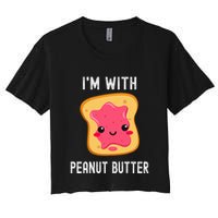 Peanut Butter Jelly Matching Couples His & Hers Women's Crop Top Tee