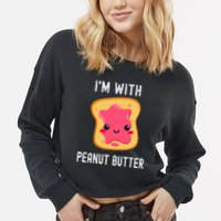 Peanut Butter Jelly Matching Couples His & Hers Cropped Pullover Crew