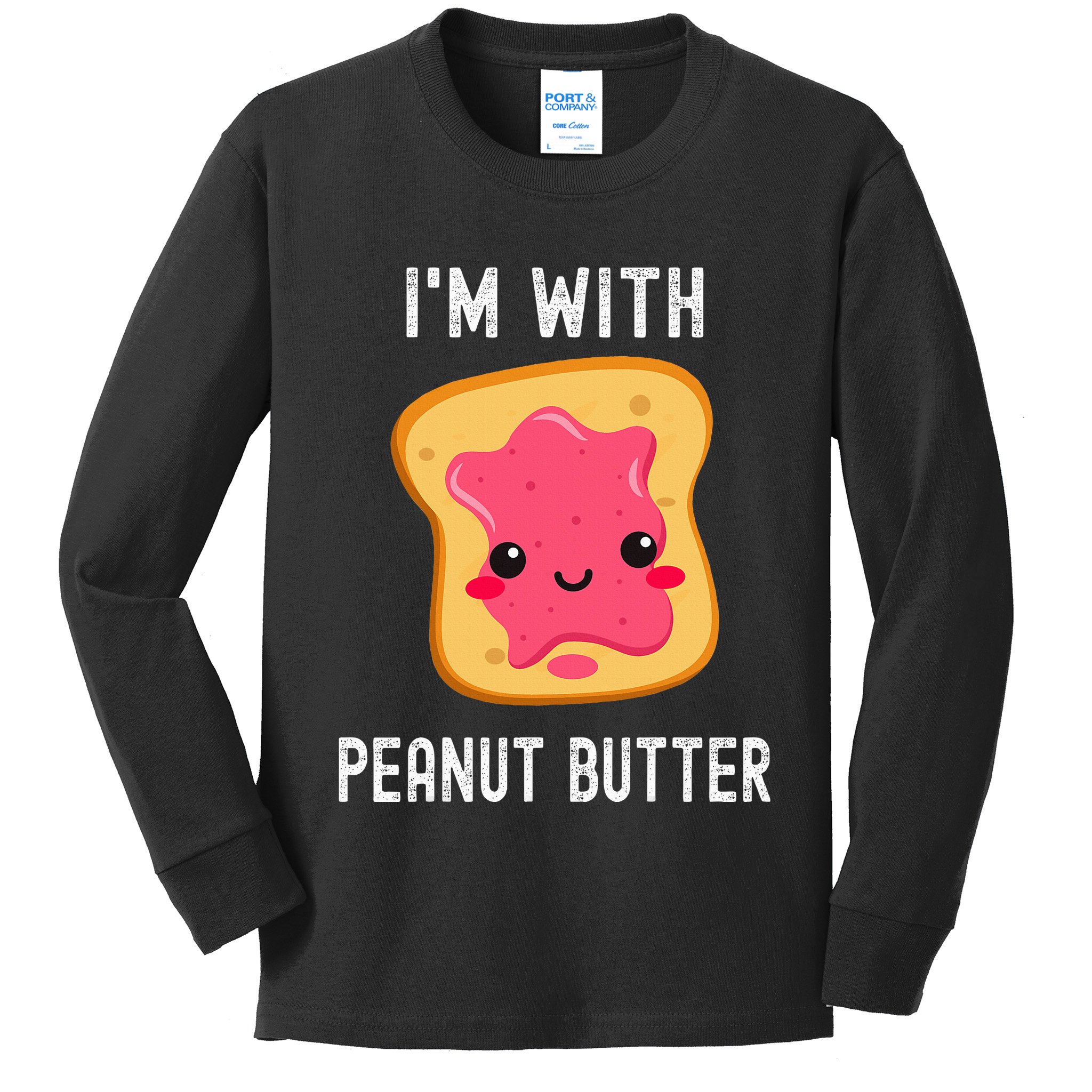 Peanut Butter Jelly Matching Couples His & Hers Kids Long Sleeve Shirt