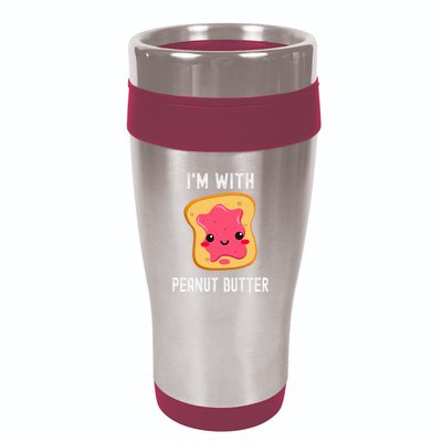Peanut Butter Jelly Matching Couples His & Hers 16oz Travel Tumbler