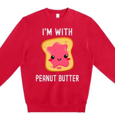 Peanut Butter Jelly Matching Couples His & Hers Premium Crewneck Sweatshirt