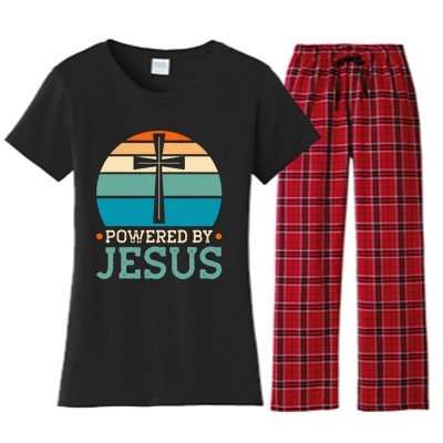 Powered By Jesus Women's Flannel Pajama Set