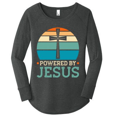 Powered By Jesus Women's Perfect Tri Tunic Long Sleeve Shirt