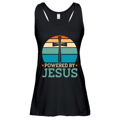 Powered By Jesus Ladies Essential Flowy Tank