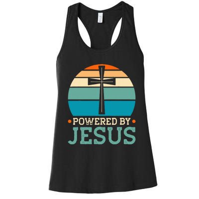 Powered By Jesus Women's Racerback Tank