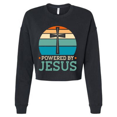 Powered By Jesus Cropped Pullover Crew