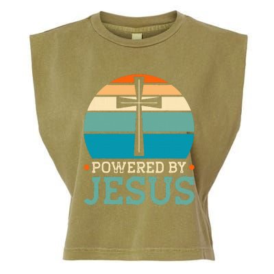 Powered By Jesus Garment-Dyed Women's Muscle Tee