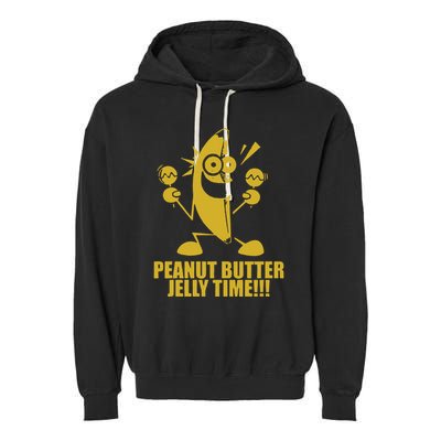 Peanut Butter Jelly Time Banana Garment-Dyed Fleece Hoodie
