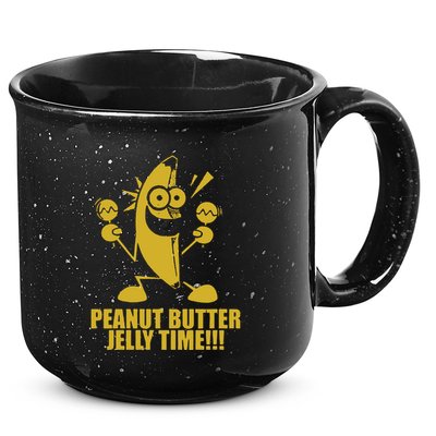 Peanut Butter Jelly Time Banana 15oz Campfire Ceramic Mug