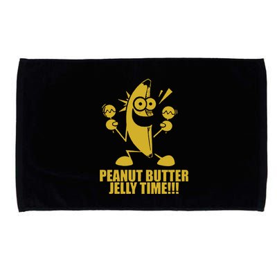 Peanut Butter Jelly Time Banana Microfiber Hand Towel