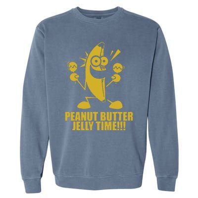 Peanut Butter Jelly Time Banana Garment-Dyed Sweatshirt