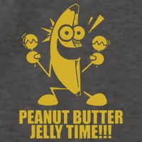 Peanut Butter Jelly Time Banana Vector Backpack