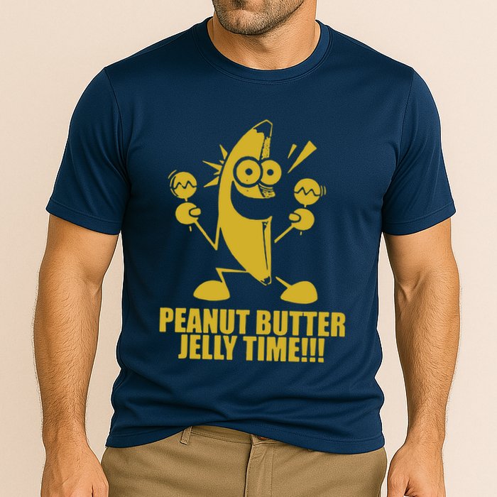 Peanut Butter Jelly Time Banana Performance Shirt