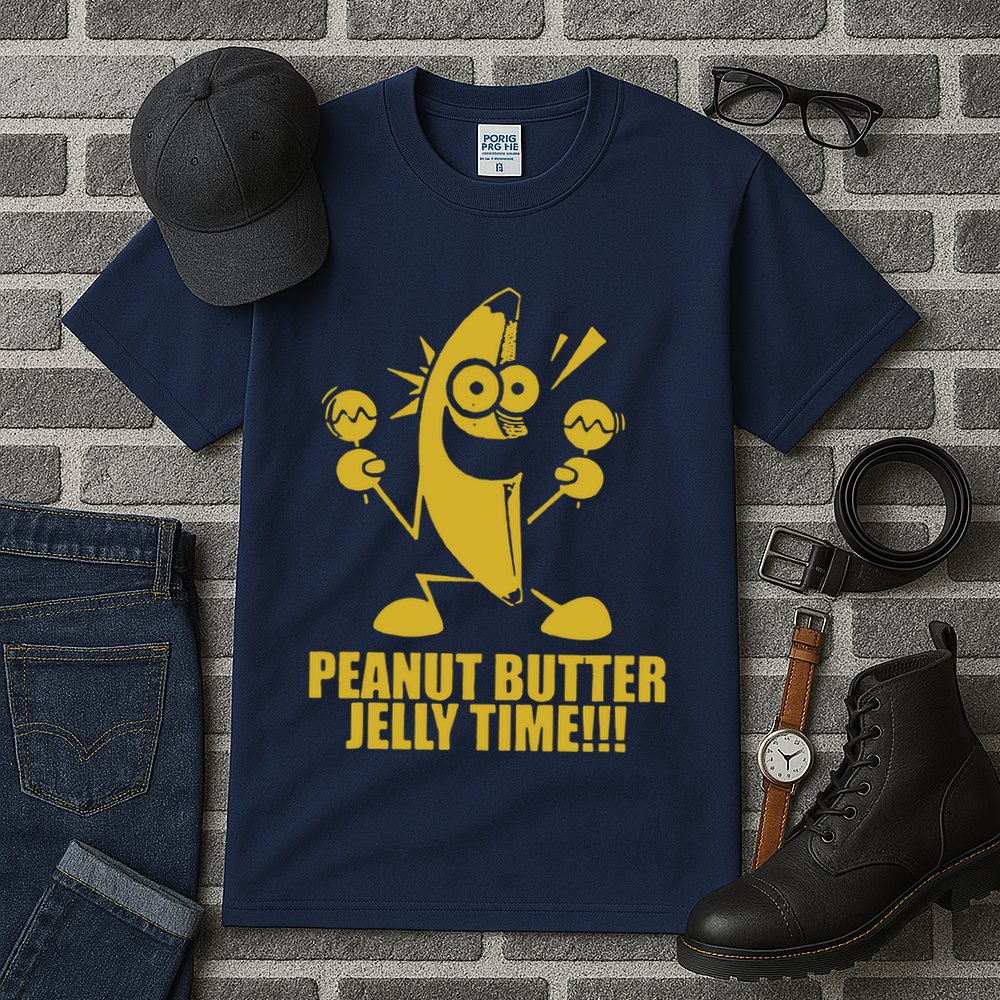 Peanut Butter Jelly Time Banana Tall T-Shirt