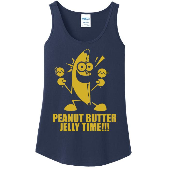 Peanut Butter Jelly Time Banana Ladies Essential Tank