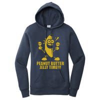 Peanut Butter Jelly Time Banana Women's Pullover Hoodie