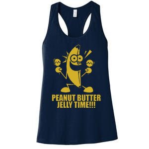 Peanut Butter Jelly Time Banana Women's Racerback Tank