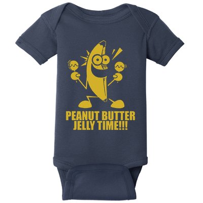 Peanut Butter Jelly Time Banana Baby Bodysuit