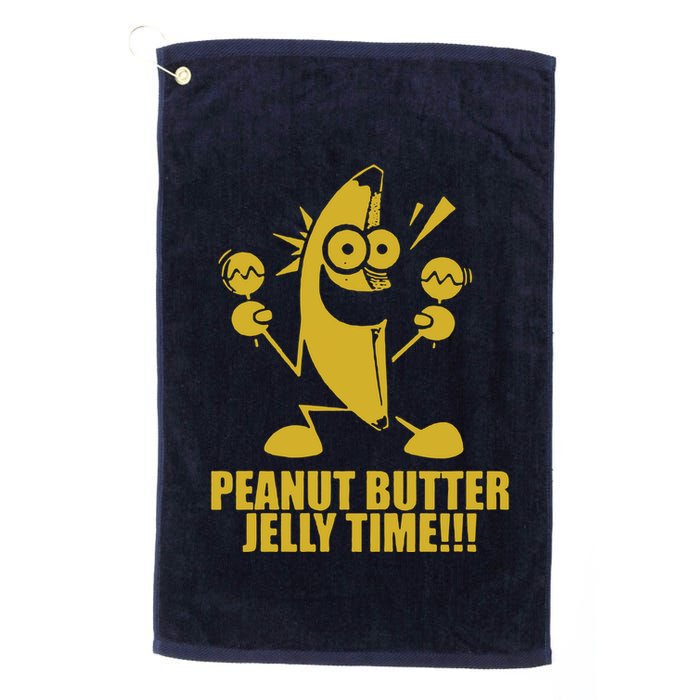 Peanut Butter Jelly Time Banana Golf Towel