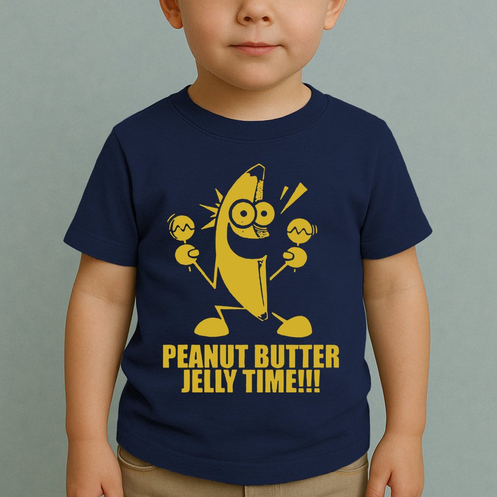 Peanut Butter Jelly Time Banana Toddler T-Shirt