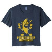 Peanut Butter Jelly Time Banana Crop Top