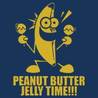 Peanut Butter Jelly Time Banana Zip Tote Bag