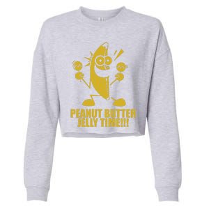 Peanut Butter Jelly Time Banana Cropped Pullover Crew