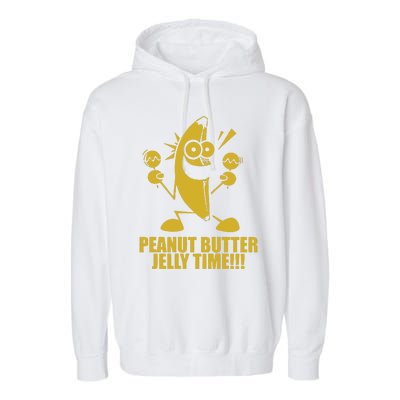 Peanut Butter Jelly Time Banana Garment-Dyed Fleece Hoodie