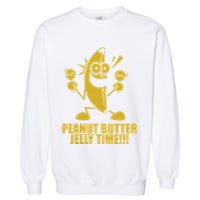 Peanut Butter Jelly Time Banana Garment-Dyed Sweatshirt