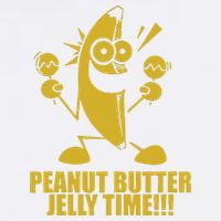 Peanut Butter Jelly Time Banana Garment-Dyed Sweatshirt